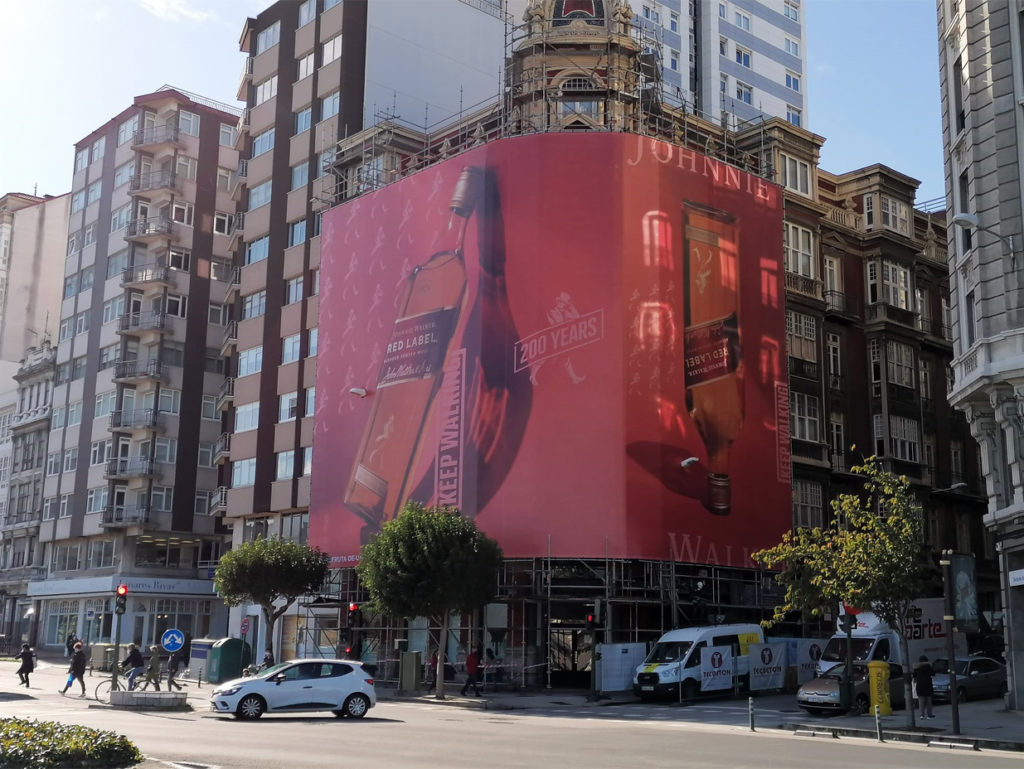Lonas publicitarias en A Coruña.