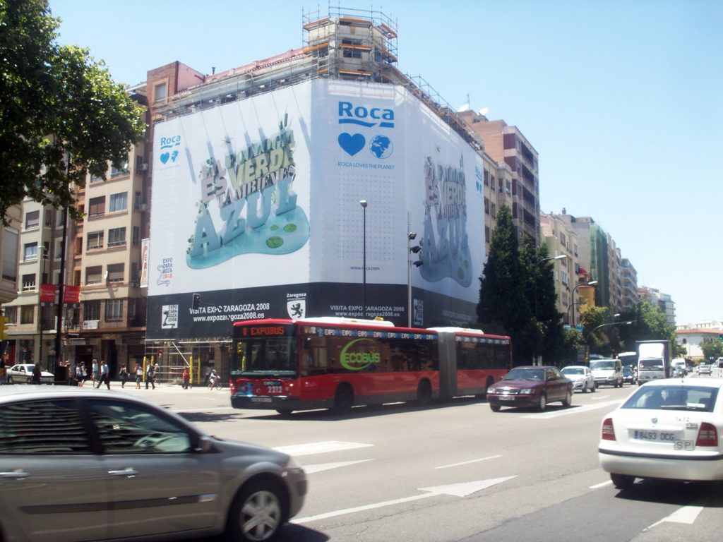 Lonas publicitarias en Zaragoza.